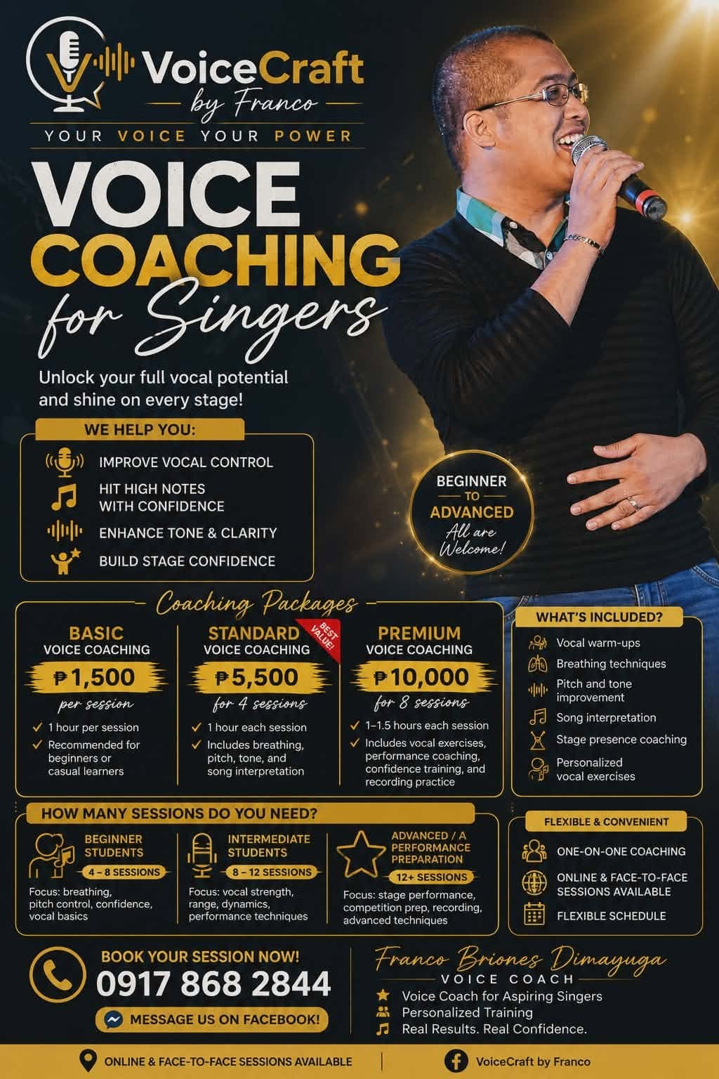 VoiceCraft by Franco — voice coaching for singers